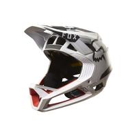 Fox Clothing Proframe Moth Full Face Helmet | Black/Silver - L