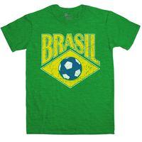 Football T Shirt - Retro Brasil Football