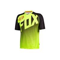 fox clothing flow short sleeve jersey yellow s