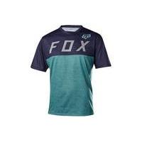 fox clothing indicator short sleeve jersey greyblue l