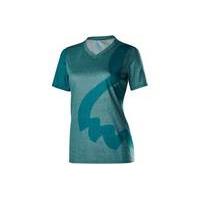 fox clothing womens indicator short sleeve jersey bluegreen