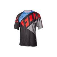 fox clothing demo seca short sleeve jersey blackred m