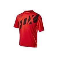 Fox Clothing Youth Ranger Short Sleeve Jersey | Red/Black - XL