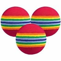 foam multi coloured practice balls 6 balls