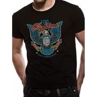 foo fighters eagle mens small t shirt black