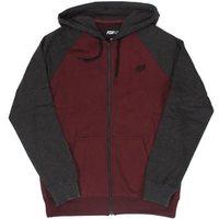 Fox Legacy Zip Hooded Fleece - Heather Burgundy