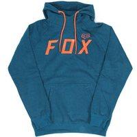 fox renegade pullover hooded fleece heather maui blue