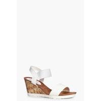 Footbed Wedge - white