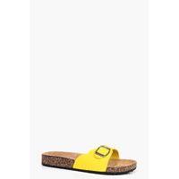 Footbed Slider - yellow