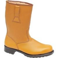 footsure fs310 mens wellington boots in brown