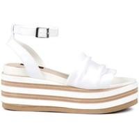 Fornarina PE17RI1009C009 Wedge sandals Women Bianco women\'s Sandals in white