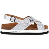 Fornarina PE17RZ1015G090 Wedge sandals Women Silver women\'s Sandals in Silver