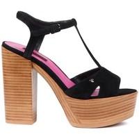 fornarina pe17ky1012s000 high heeled sandals women black womens sandal ...