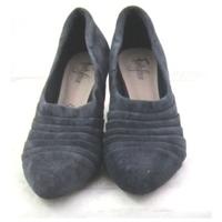 Footglove, size 6 blue suede slip on shoes