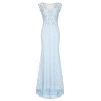 Forever Unique Lora Lace Maxi Dress in Powder Blue