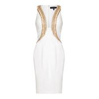 Forever Unique Amulet Bodycon Dress in Ivory