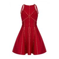 Forever Unique Lacey Red Skater Dress