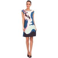 for her paris dress angela womens dress in blue