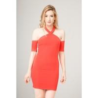 Fontana ZELINDA_ARANCIO women\'s Dress in red