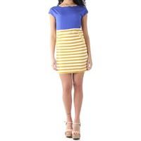 fornarina gr 65372 womens dress in yellow