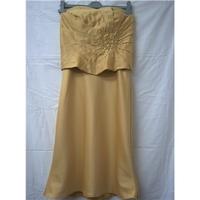 forever yours size 8 golden yellow bridesmaid dress gown