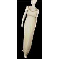 Forever Yours Designer, size 12, Ivory column wedding dress