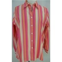 Foxcroft, size 12, multicoloured, striped shirt