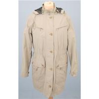 Four Seasons, size M pale green raincoat with hood