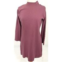 Fortnum & Mason Styled By Kinross Size 10 High Quality Soft and Luxurious Pure Cashmere Raspberry Jumper
