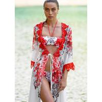 Forever Unique Cruise Floral Maxi Kimono