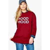 food slogan longline sweat wine