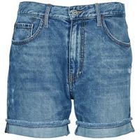 fornarina just raw womens shorts in blue