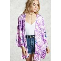 Foliage Print Kimono