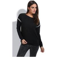 for her paris pullover marion womens sweater in black