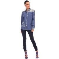 for her paris blouse jessica womens shirt in blue