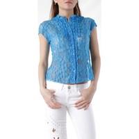 fornarina gr 65707 womens short sleeved shirt in blue