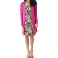 fornarina gr 65378 womens cardigans in purple