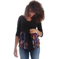 fornarina bir5t21c99194 t shirt women womens cardigans in black