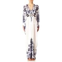 FORTUNE - Paisley Print Maxi Kaftan