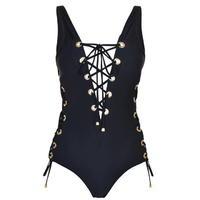 FOREVER UNIQUE Bora Lace Up Swimsuit