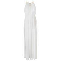 forever unique port ruched maxi dress