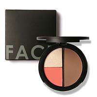 focallure 3 colors shimmer bronzers and highlighters powder blush