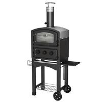 Fornetto Wood Fired Oven and Smoker Black GLPZ5EUB