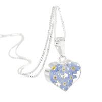 Forget-Me-Not Heart Pendant