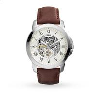 Fossil Automatic Brown Leather Watch ME3052