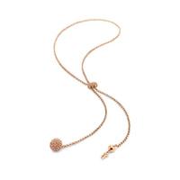 Folli Follie Bling Chic Necklace Sphere Rose Gold