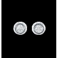 Fortune White Gold Mini Diamond Earrings