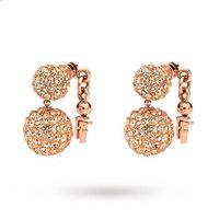 Folli Follie Bling Chic Sphere Earrings Rose Gold