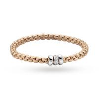 Fope 18ct Rose Gold Exclusive Flex\'It Olly 0.17ct Diamond Bracelet