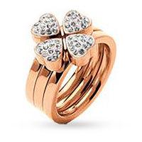 folli follie heart 4 heart ring 50453302 size p